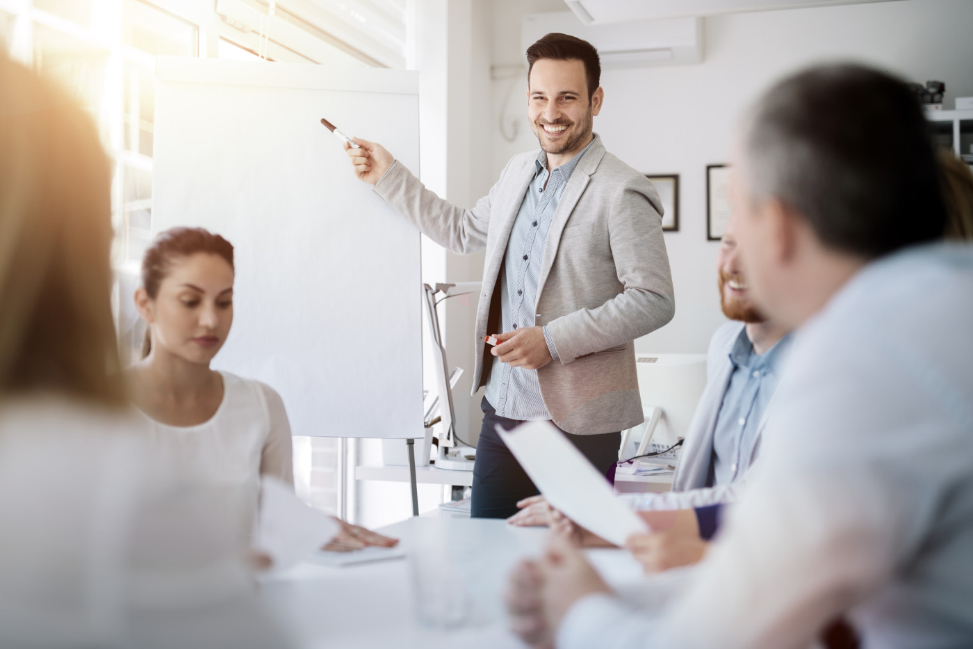 Presentation and training in business office